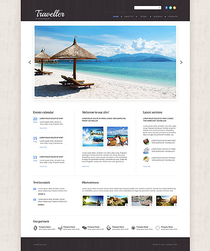 Travel Agency Responsive Website Template